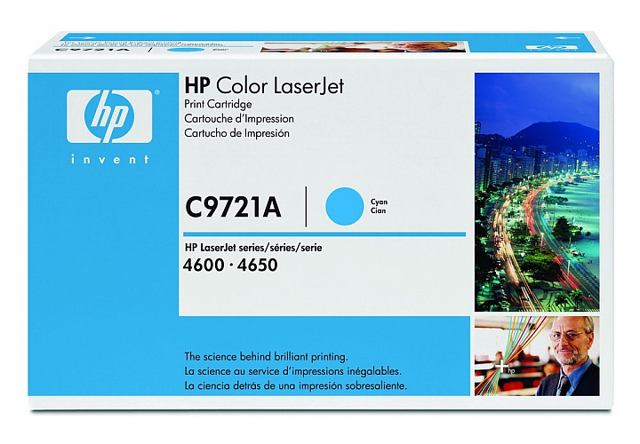 Toner C9721a HP Cian Para Impresoras 4600 4650 Original