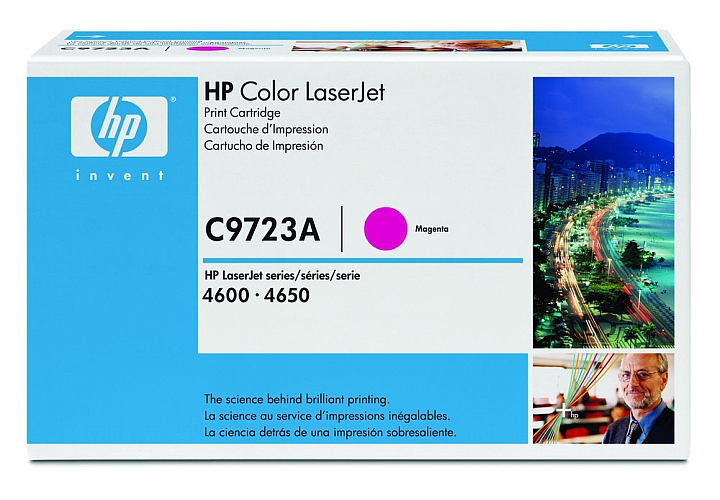 Toner C9723A HP Magenta Para Impresoras 4600 4650 Original