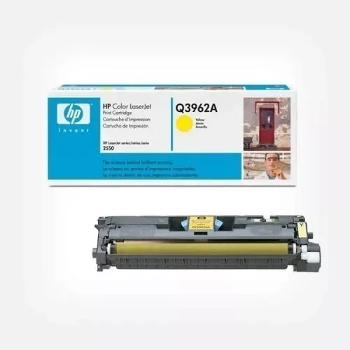 Toner HP original Q3962A  Amarillo para impresora Laserjet 2550, 2820,2840