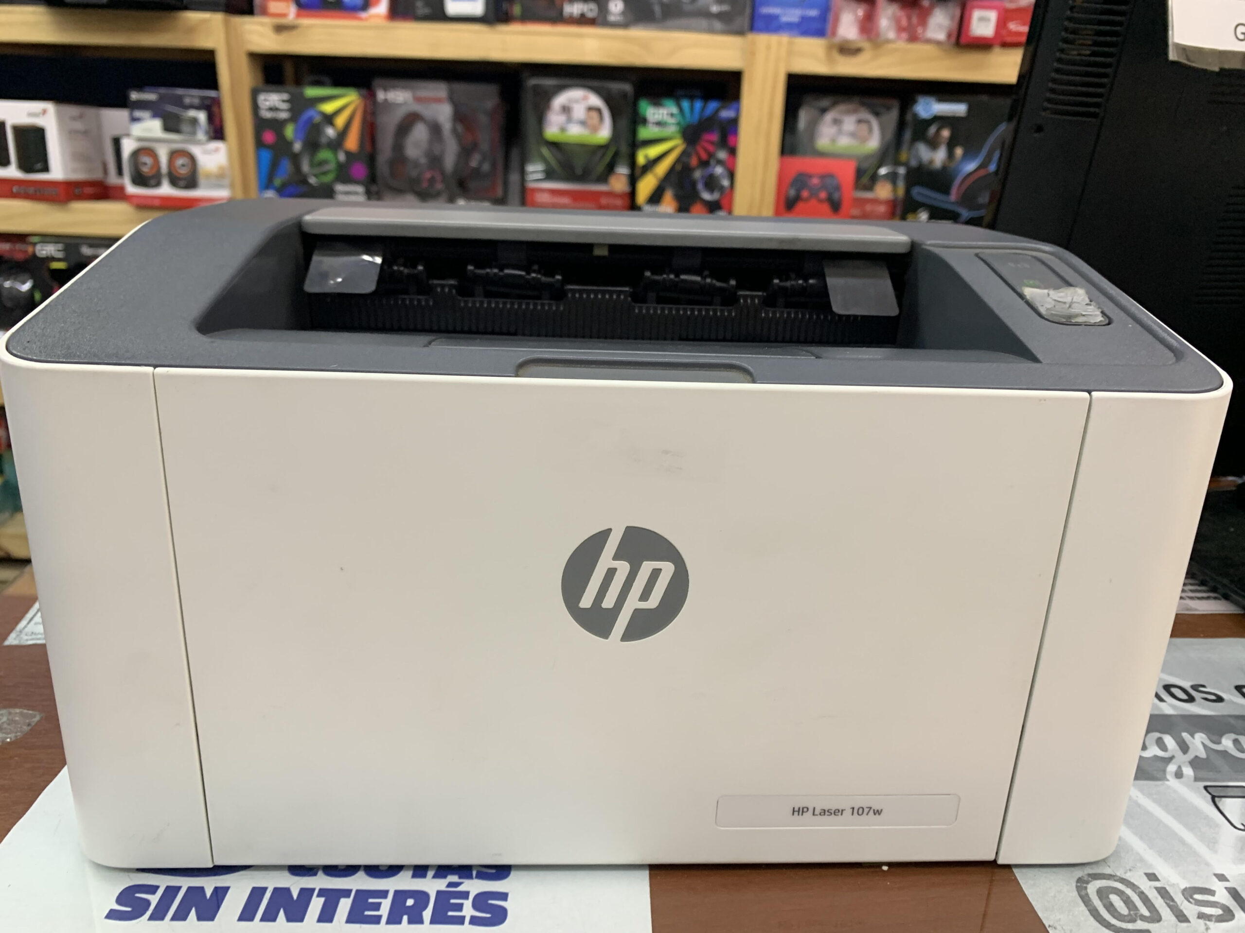 Impresora HP Laser WIFI – 107w – USB – Velocidad 21ppm (Usado)