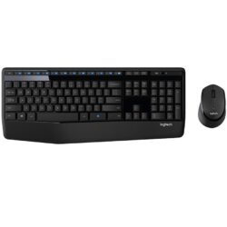 Teclado y Mouse Inalámbrico Logitech (MK345) Negro