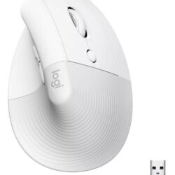 Mouse Logitech Vertical Wireless Lift Blanco