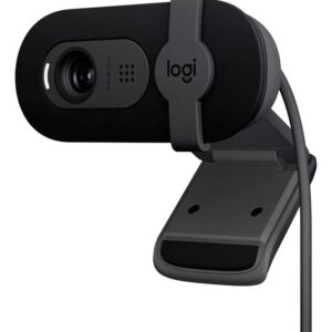 Cámara Web Full Hd 1080P, Rightlight 2, Logitech Brio 100 Negro