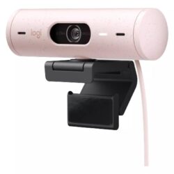 Cámara Web Full Hd 1080P, Rightlight 4, Logitech Brio 500 Rosado
