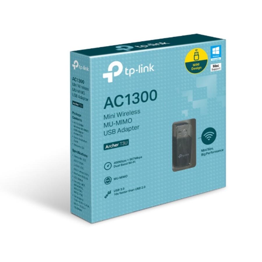 Placa de Red USB Nano Tp-Link (ARCHERT3UN) Dual Band AC1300