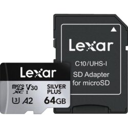 Tarjeta Micro SD Lexar Silver Plus 64GB UHS-I