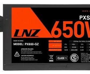 Fuente LNZ PX650-GZ 120mm red fan