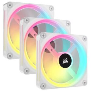 Fan Cooler Corsair Icue Link Qx120 120Mm Rgb Magnetic Dome Triple Pack White