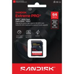 Tarjeta de Memoria SD SanDisk 64GB UHS-I Extreme Pro