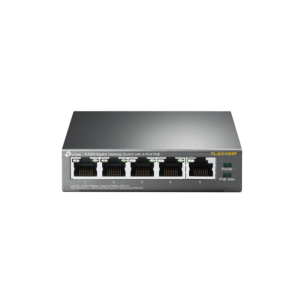 TL-SG1005P Switch 5P Giga (4 ptos POE) Tp-Link Desk (6607)