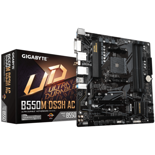 Mother Gigabyte B550M DS3H AC R2 DDR4 AM4 (Serie 3000/4000/5000) (9908)