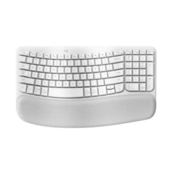Teclado Logitech Wireless Wave Keys Ergo White Esp 920-012279 (1557)