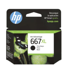 3YM81AL HP 667XL Black Ink Cartridge (2497)
