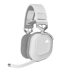 Auricular Corsair HS80 RGB Wireless Spatial Audio White (5208)