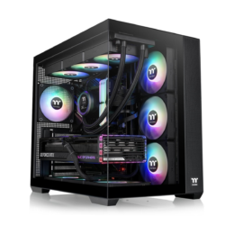 Gabinete TT View 380 Mid-Tower TG x2 Fan ARGB x4 Black (5295)