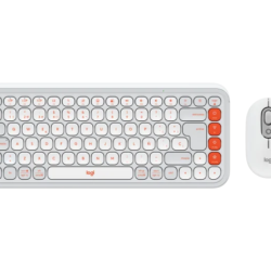 Teclado+Mouse Logitech Pop Icon White 920-013055