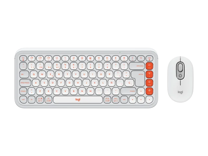 Teclado+Mouse Logitech Pop Icon White 920-013055