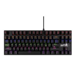 Teclado Gamer Raptor Fireclaw M87 Mecanico Retroiluminado Switch Red Outemu (2146)
