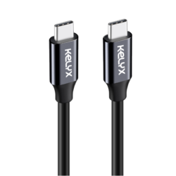 Cable Kelyx USB Type C a Type C 65W / 10Gbp - 4K ULTRA HD 1mt (7046)