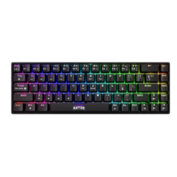 Teclado Gamer Raptor Fireclaw M68 Wireless Mecanico Retroiluminado Red Outemu (7336)