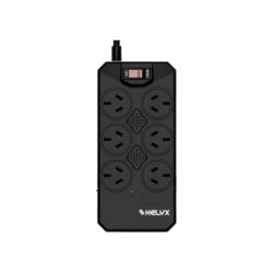 Estabilizador Kelyx 6 tomas Max. 600W 150-270V Surge Protection 1mt (7473)