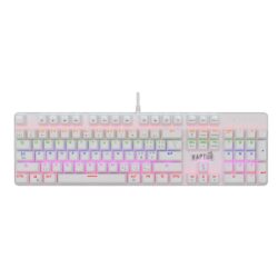 Teclado Gamer Raptor Fireclaw M104 Mecanico Retroiluminado Switch Red Outemu White (7862)