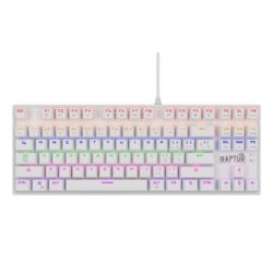 Teclado Gamer Raptor Fireclaw M87 Mecanico Retroiluminado Switch Red Outemu White (7855)