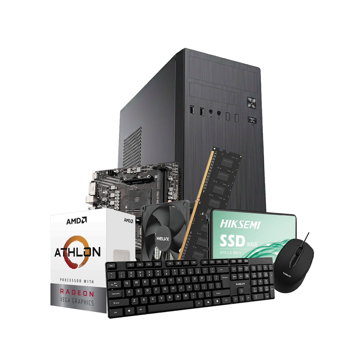 Pc Kelyx AMD Athlon 3000G 8G SSD 240Gb (MSI)
