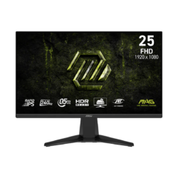 Monitor Gamer MSI 25" MAG 255F FHD Rapid IPS 240Hz 0.5ms Flat 2xHDMI + 1xDP (II) (5052)