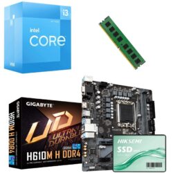 Combo Ecovision Intel I3 Ddr4 12100 + 8Gb + 240Gb