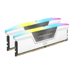Memoria DDR5 Corsair 32Gb (2x16Gb) 6000 MHz Vengeance RGB AMD Expo & Intel XMP White CL38 (8618)