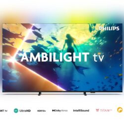 Tv Smart Led Philips 65" QLED 4k 65PUD8250/77 Titan OS Ambilight