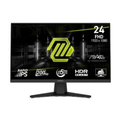 Monitor Gamer Msi 24" Mag 244F Fhd Rapid Ips 200Hz 0.5Ms Flat 1Xhdmi + 1Xdp