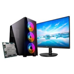 Pc Ecovision AMD Ryzen 7 8700G + 16Gb + 480Gb + Monitor 27