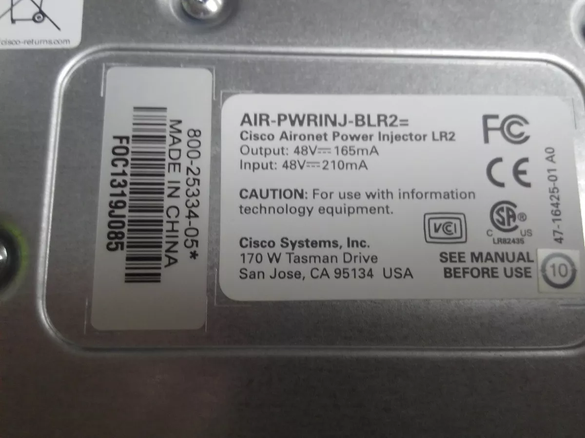 Power Inyector Para Cisco Aironet 1300 Air-pwrinj-blr2 Nuevo - Imagen 3